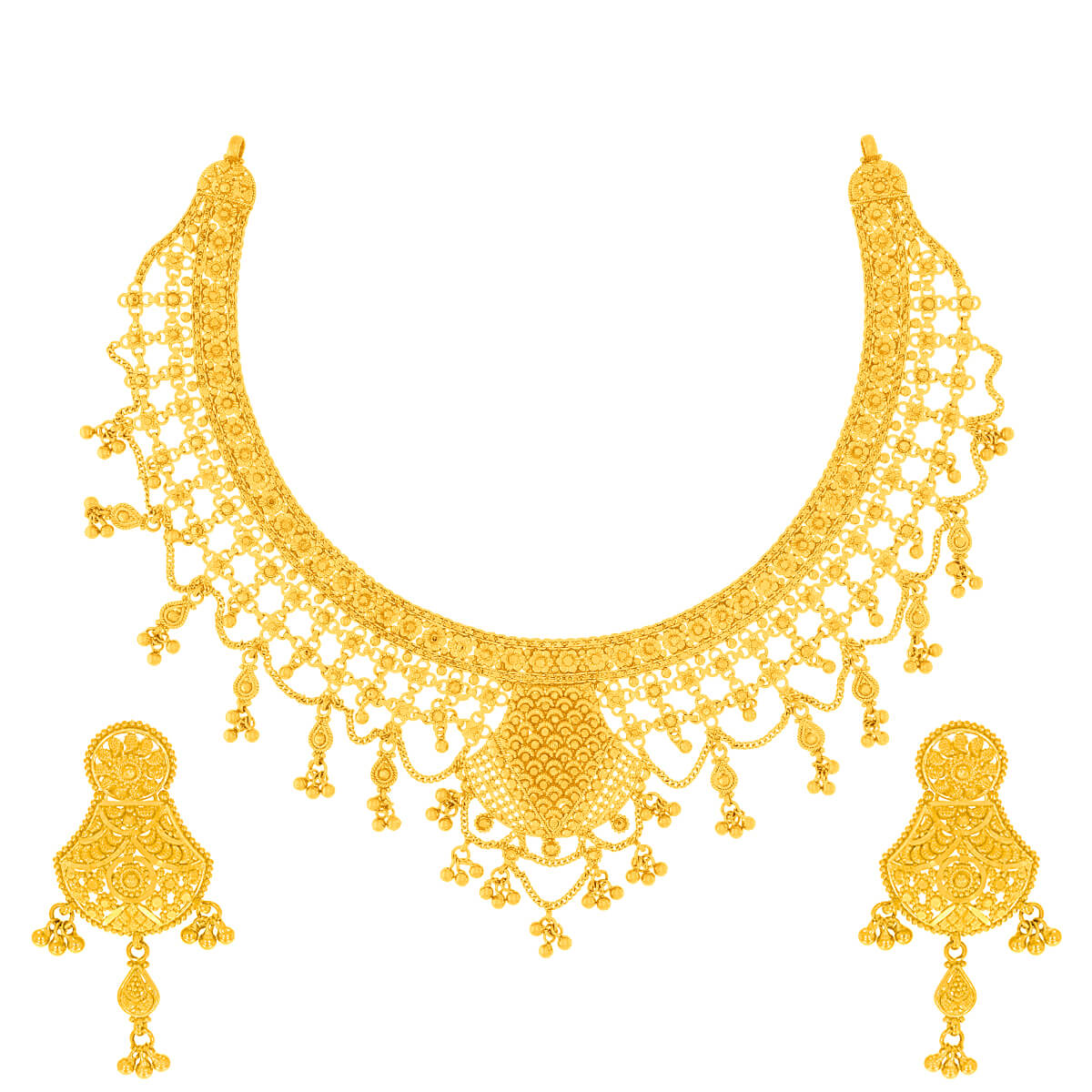 Navmi Gold Necklace Set