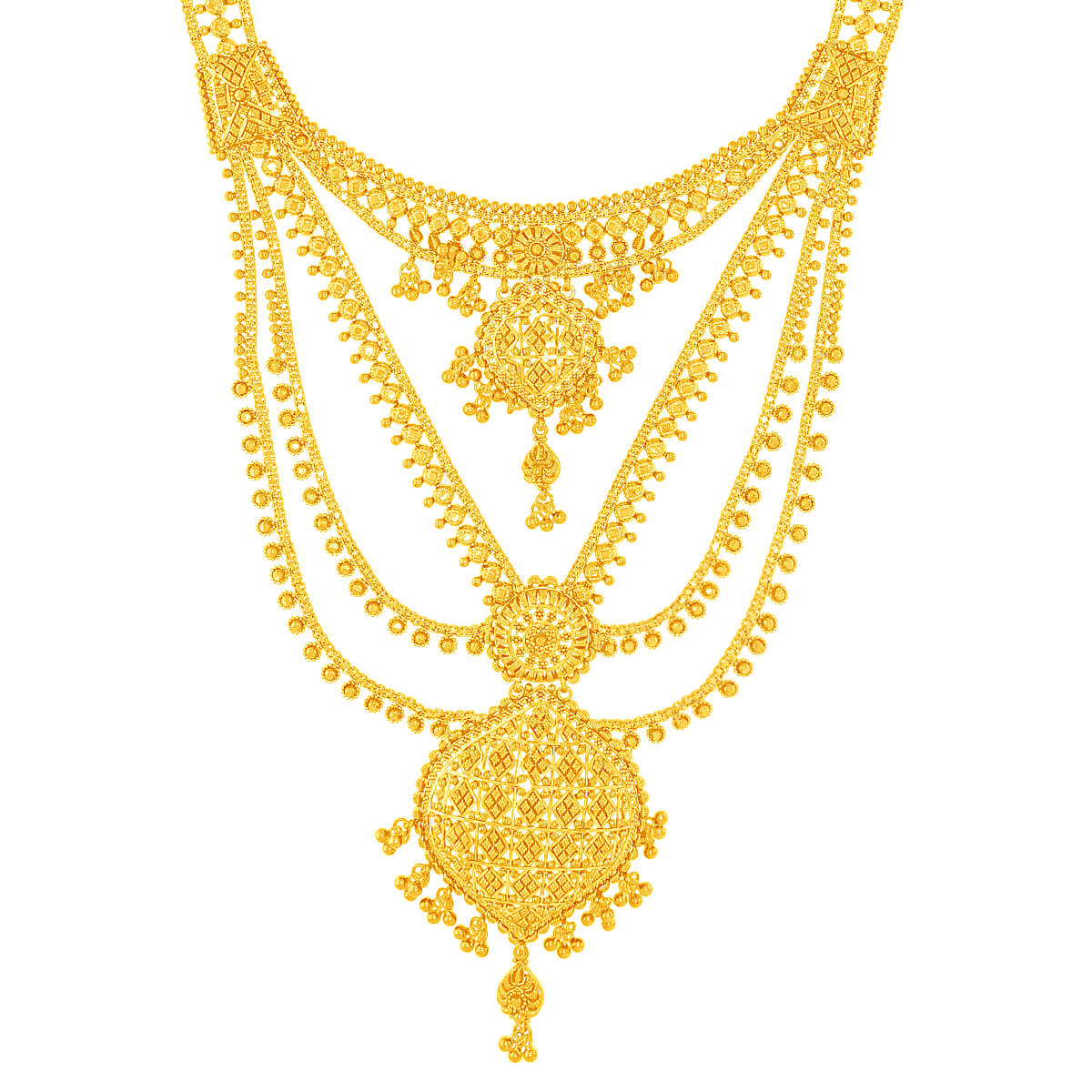 Anika Stunning Gold Necklace with Free Gold Coin