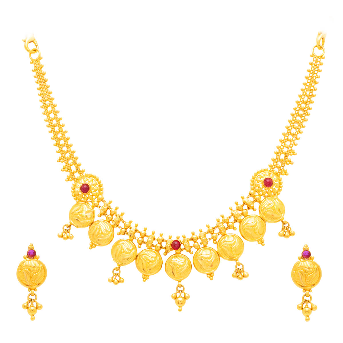 Mudhra Gold Necklace Set