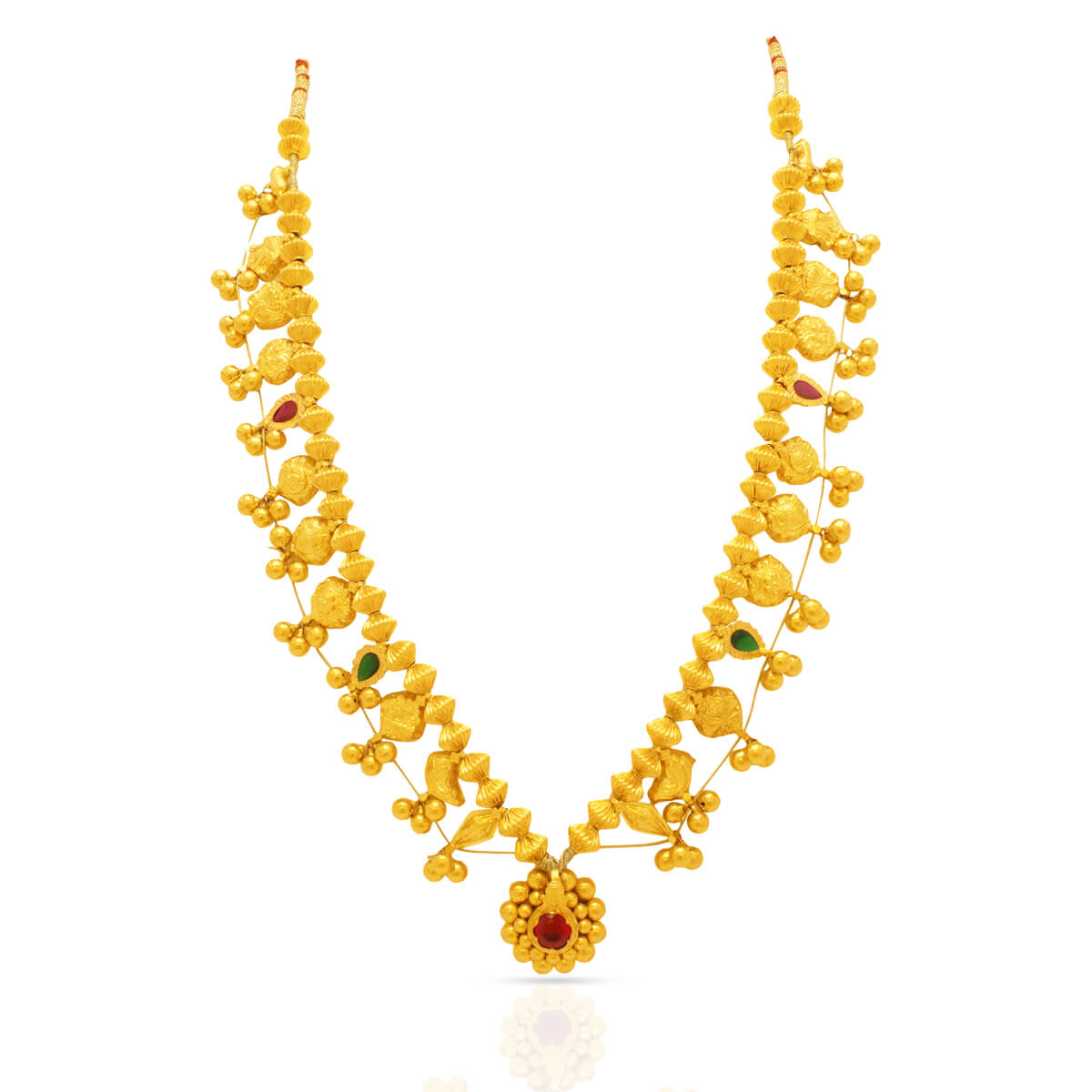 Kolhapuri Saaj Gold necklace with Free Gold Coin