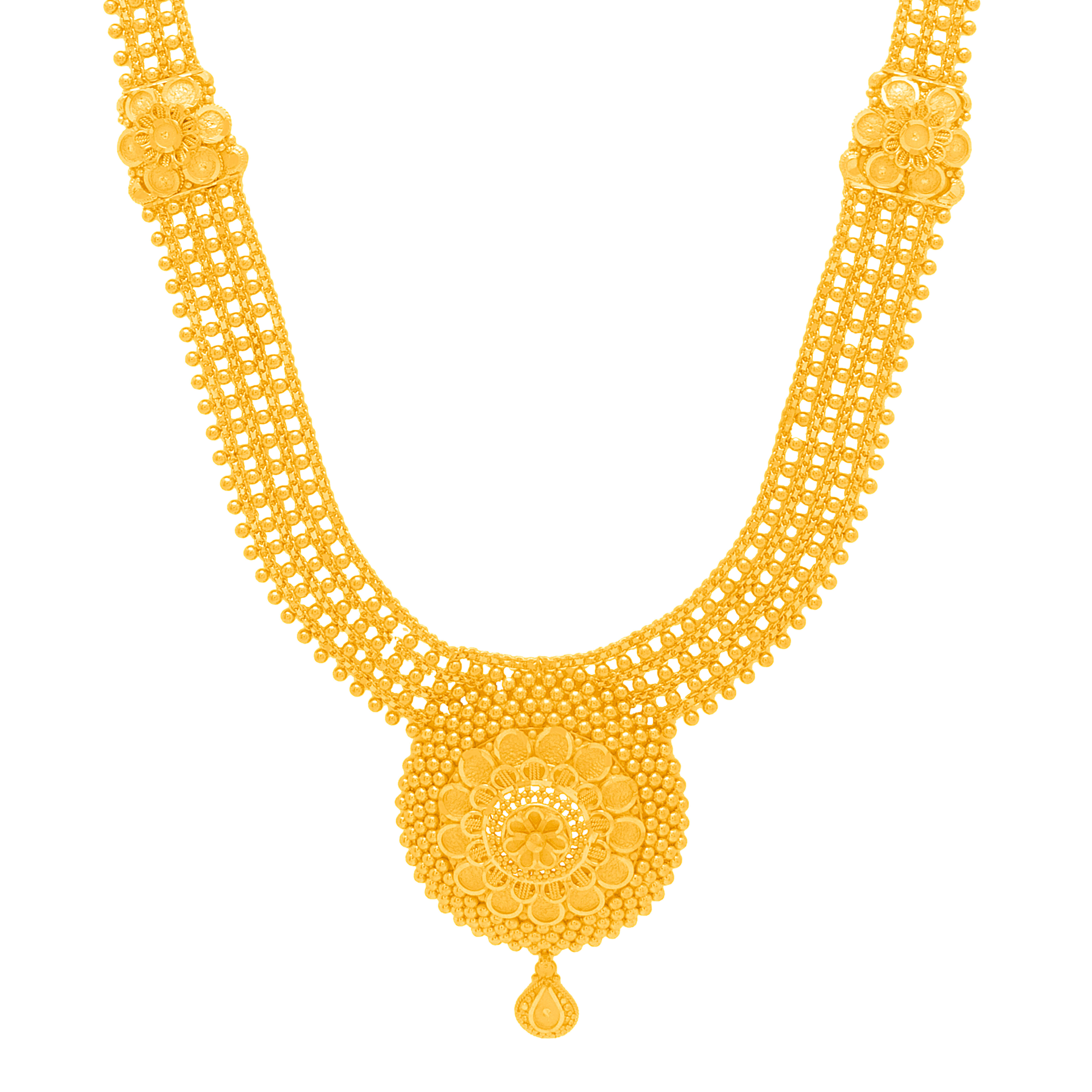 Chavika Gold Necklace with Free Gold Coin