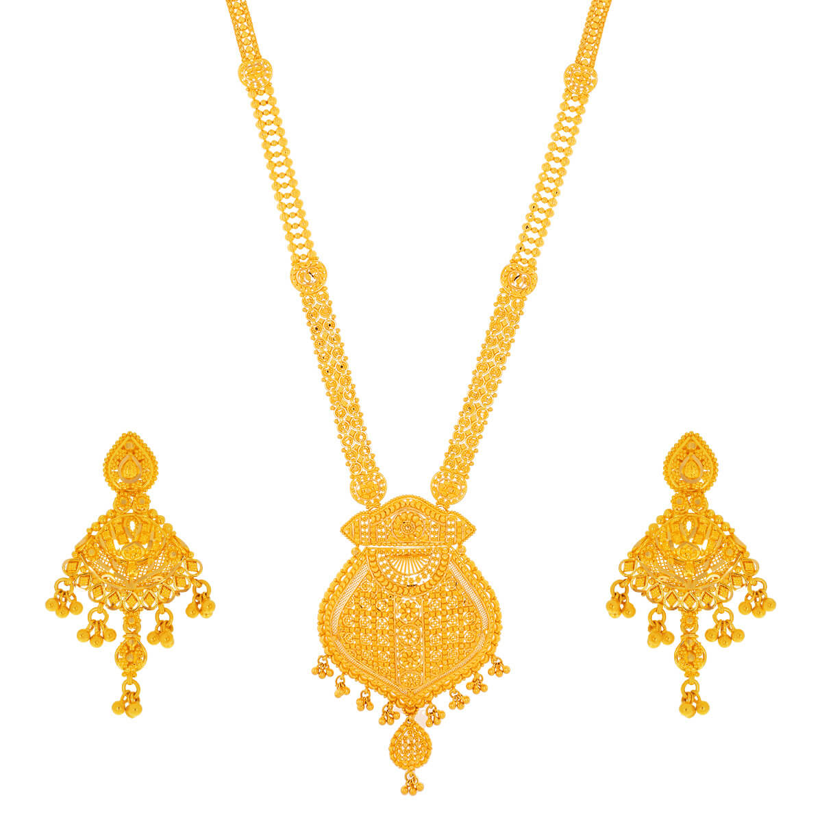 Exquisite Gold Necklace Set with Free Gold Coin