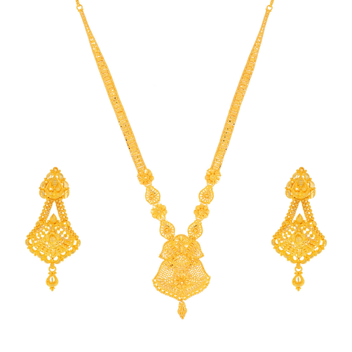 Triviadita Gold Necklace Set with Free Gold Coin