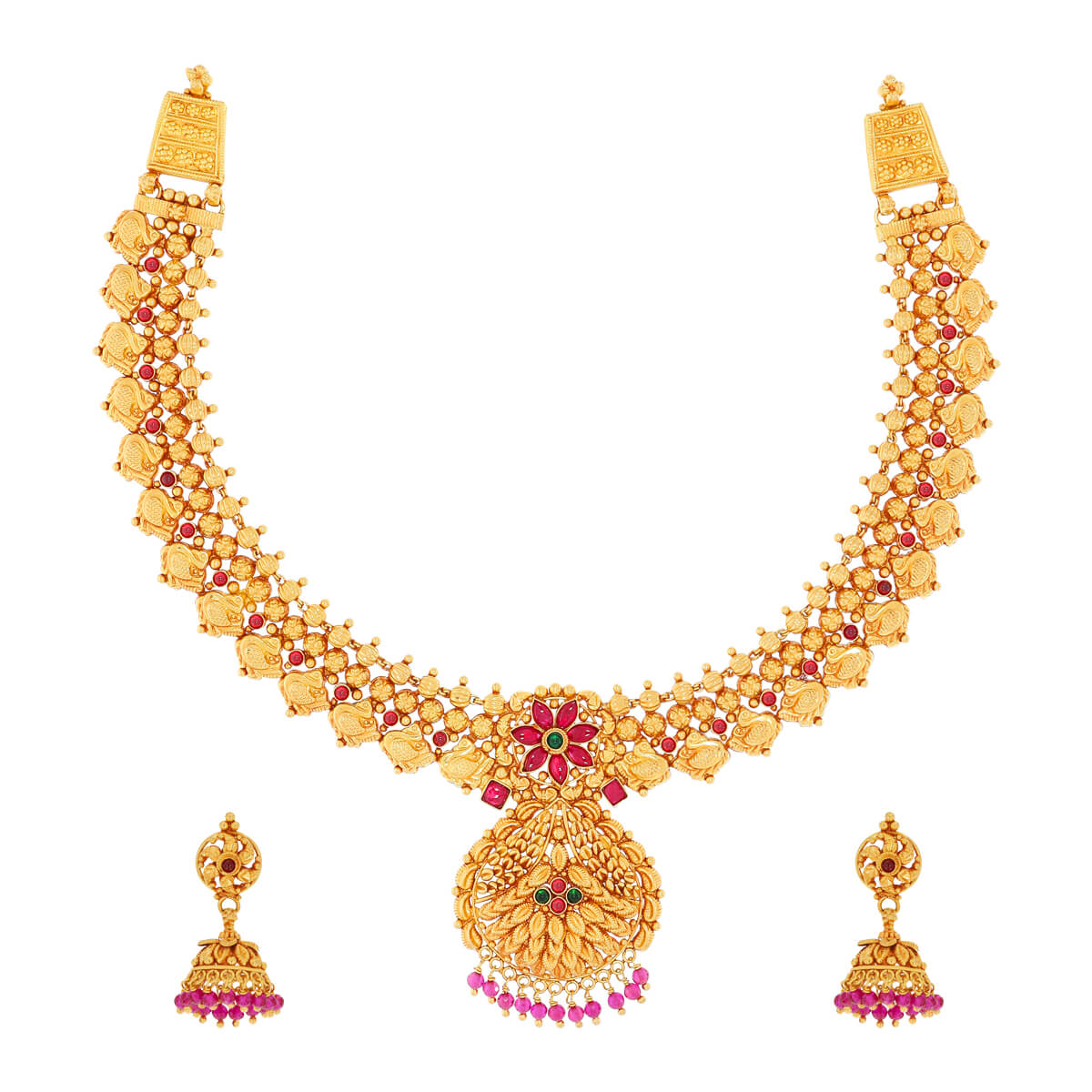 Majestic Traditional Necklace Set with Free Gold Coin