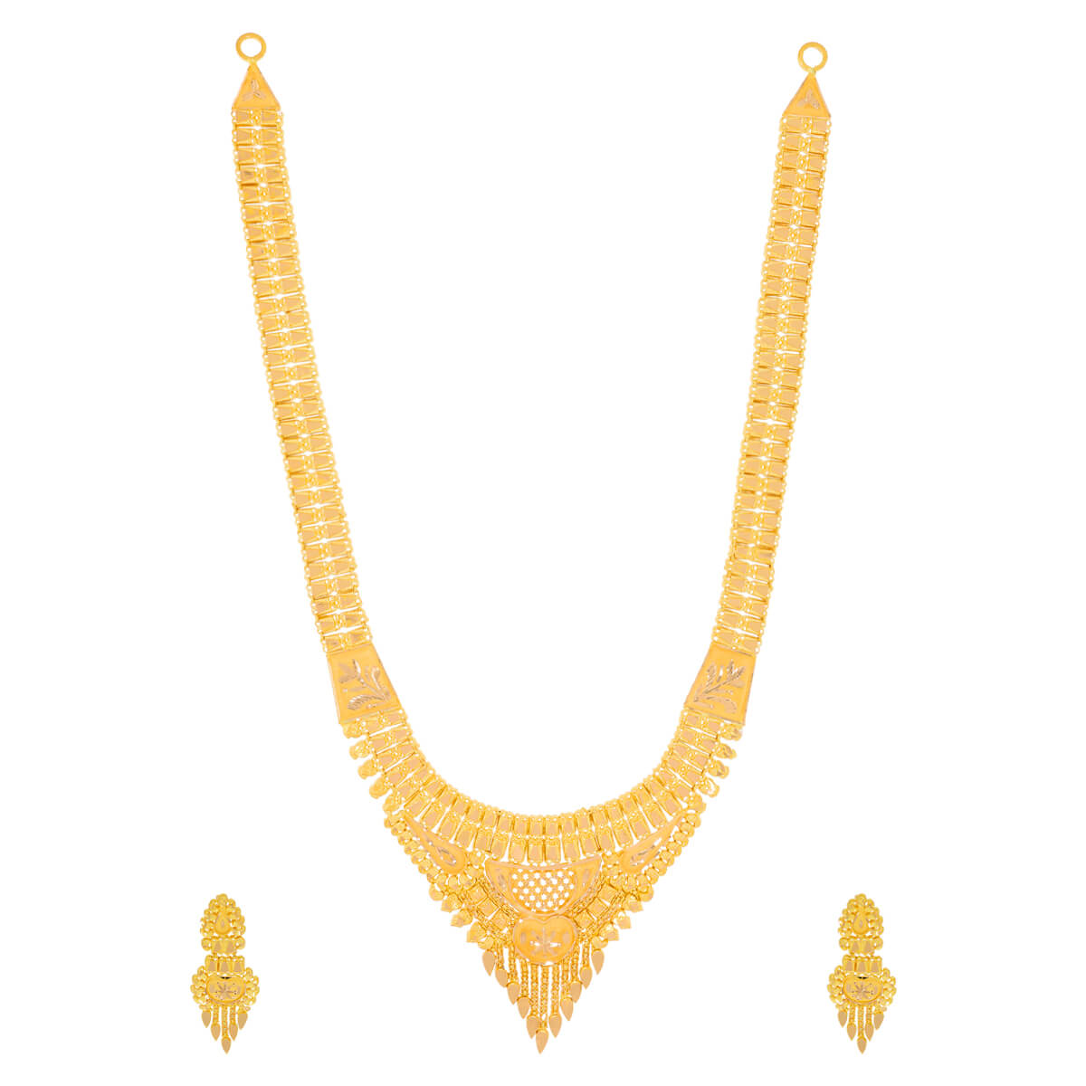 Captivating Gold Long Necklace with Free Gold Coin