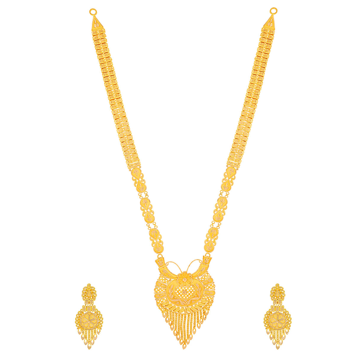 Ramika Gold Necklace Set with Free Gold Coin