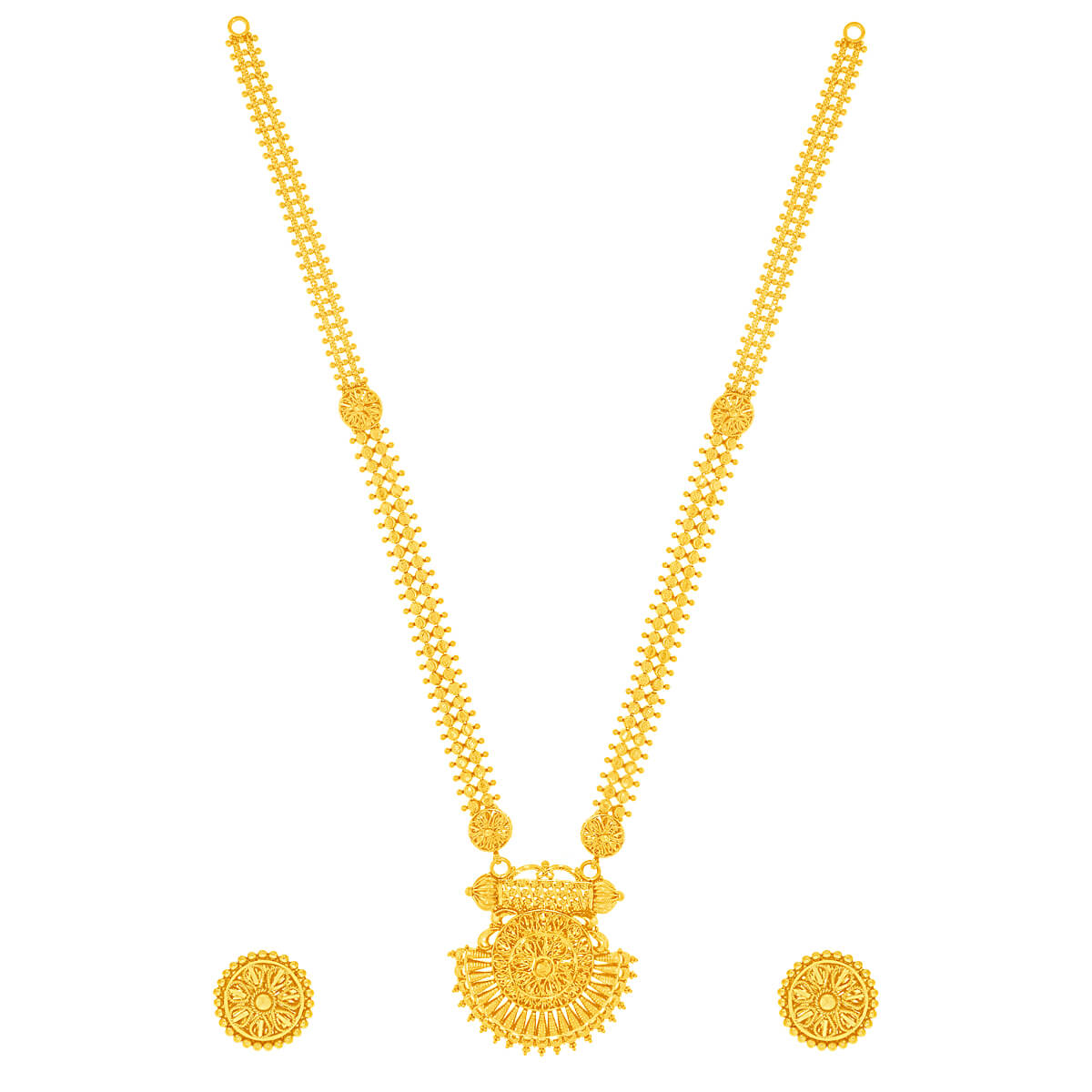 Kumutipankh Gold necklace Set