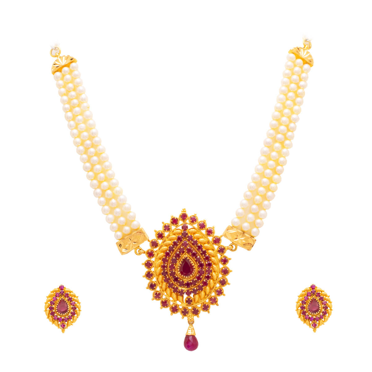 Jyena Gold Necklace Set