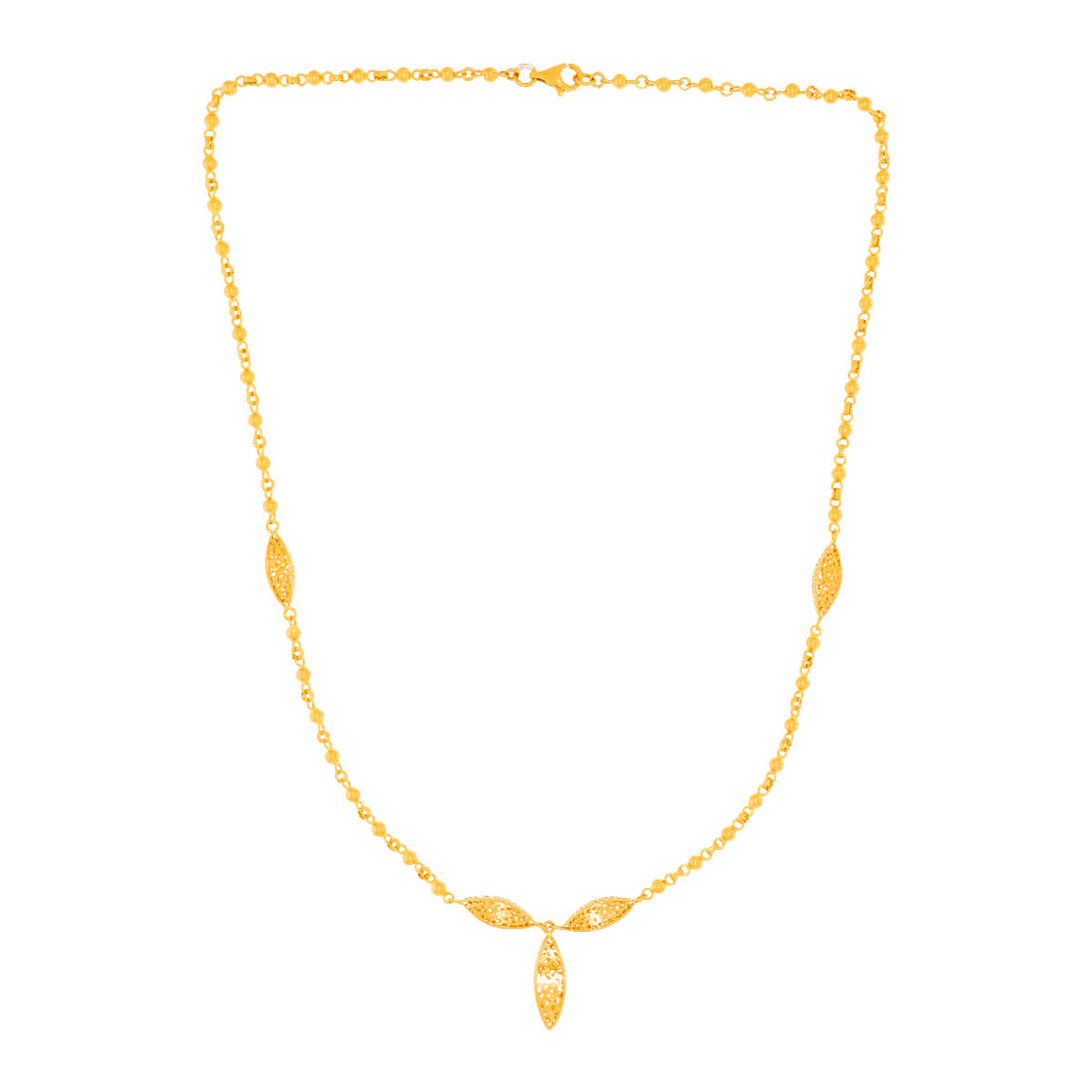 Navika Gold Necklace with Free Gold Coin