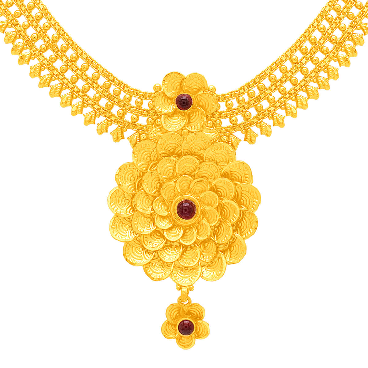 Manika Gold Necklace with Free Gold Coin