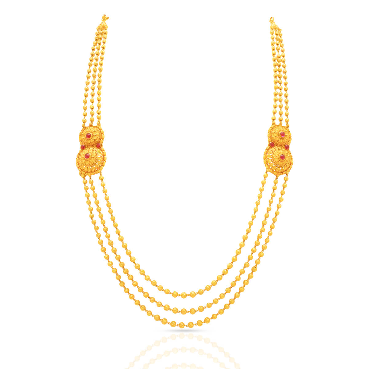 Sari Gold Necklace with Free Gold Coin