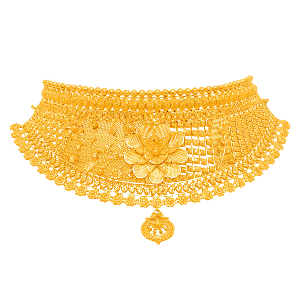 Tarika Gold Necklace with Free Gold Coin