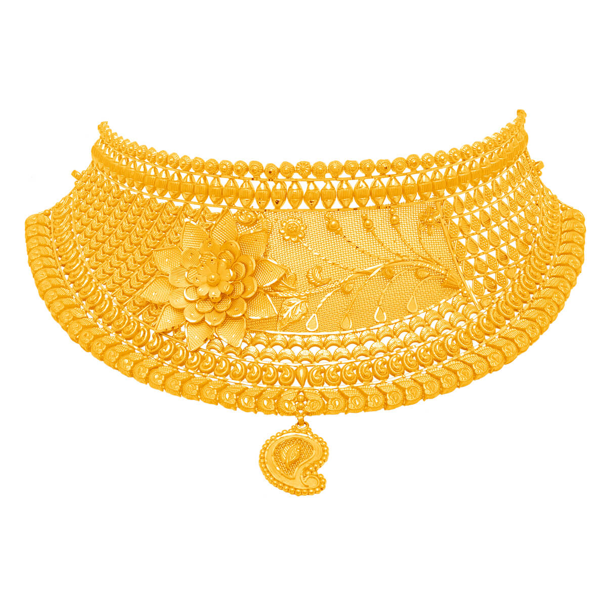 Eshana Charm Gold Necklace with Free Gold Coin