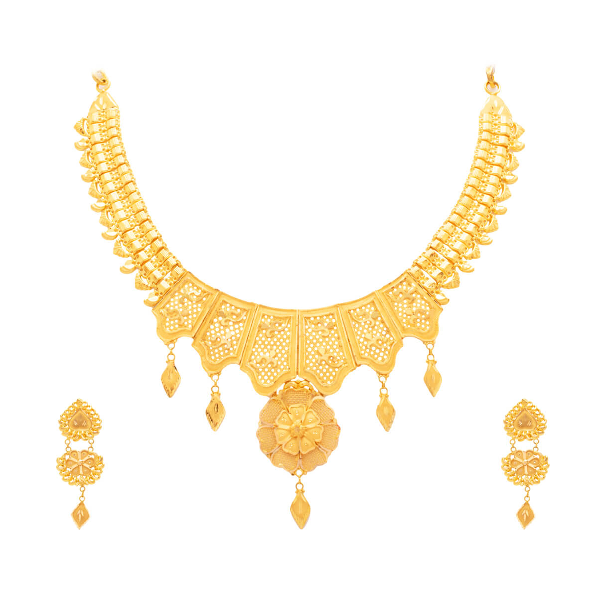 Divina Gold Necklace Set with Free Gold Coin