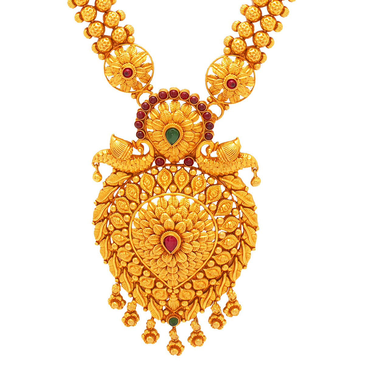 Kanika Gold Necklace with Free Gold Coin