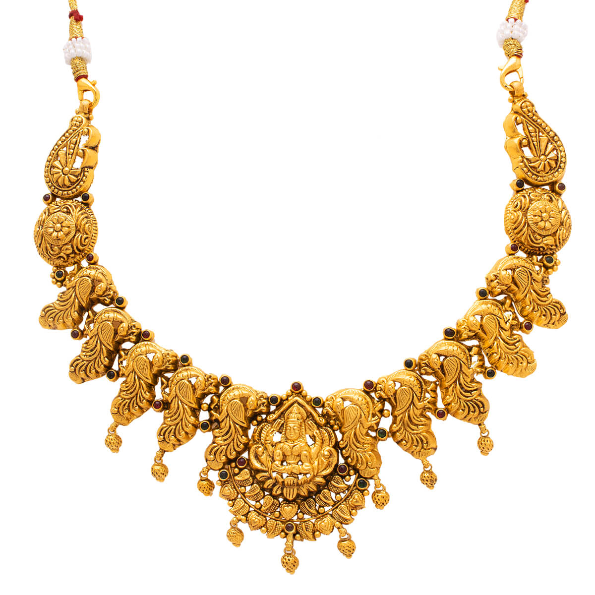 Laxmika Gold Necklace with Free Gold Coin