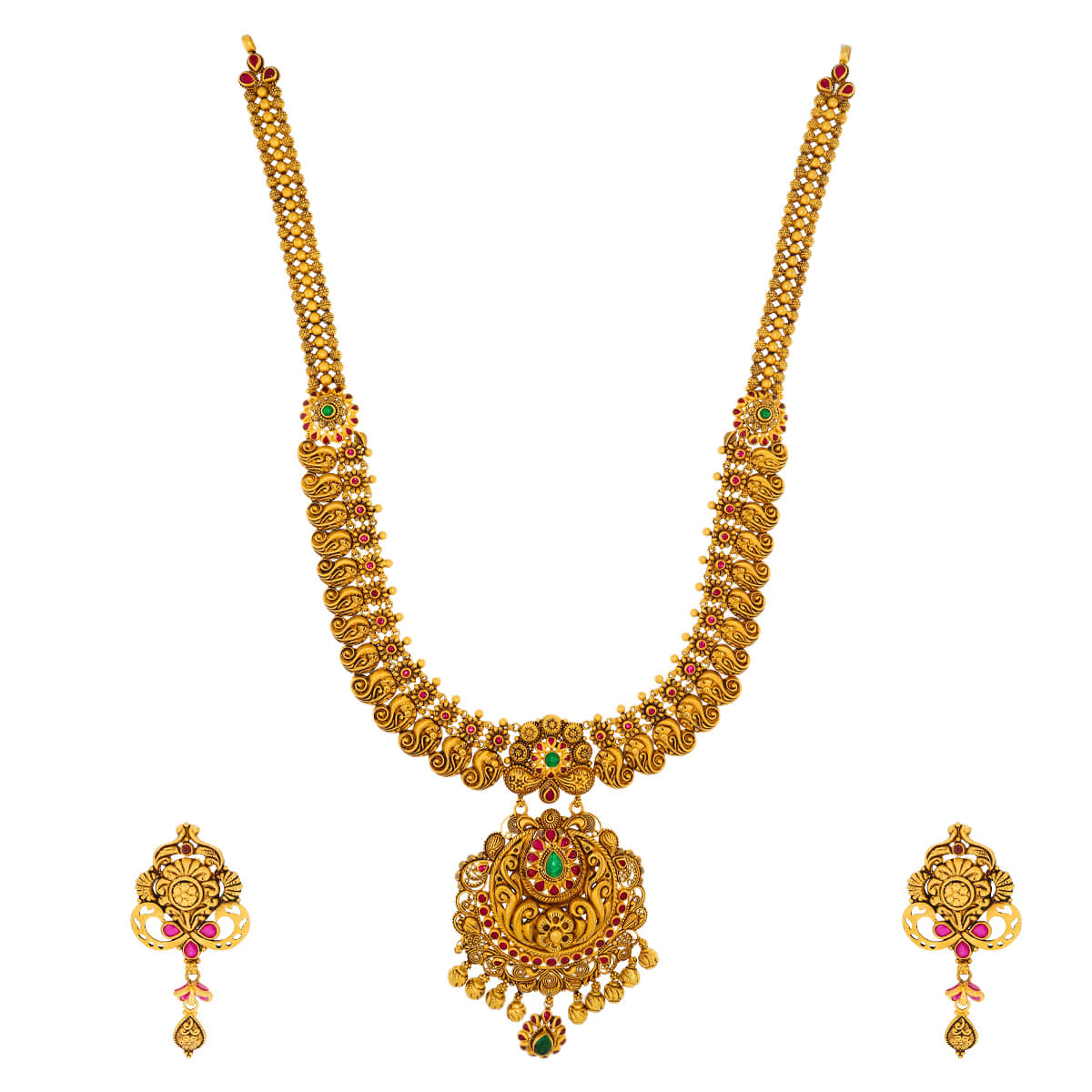 Elakshi Gold Necklace Set