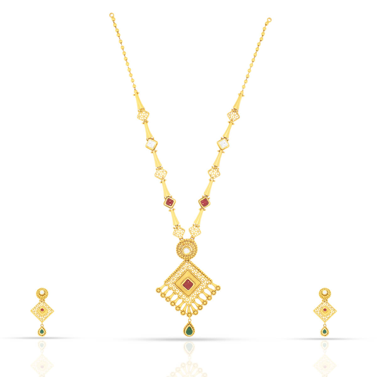 Damia Gold Necklace with Free Gold Coin