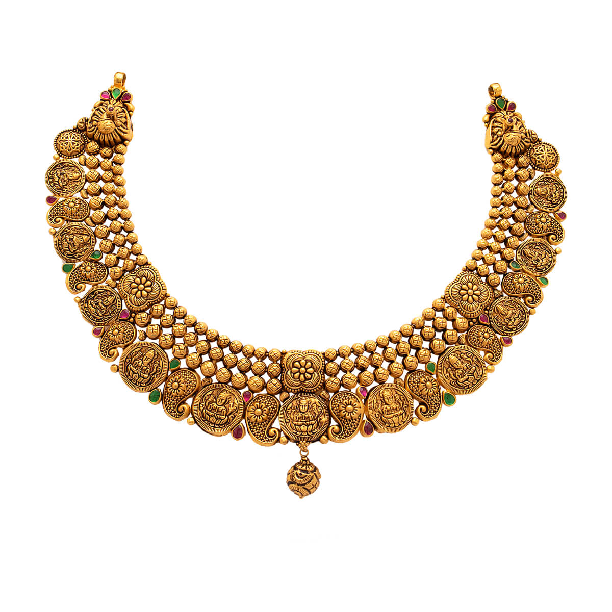 Drishani Eminent Gold Necklace with Free Gold Coin