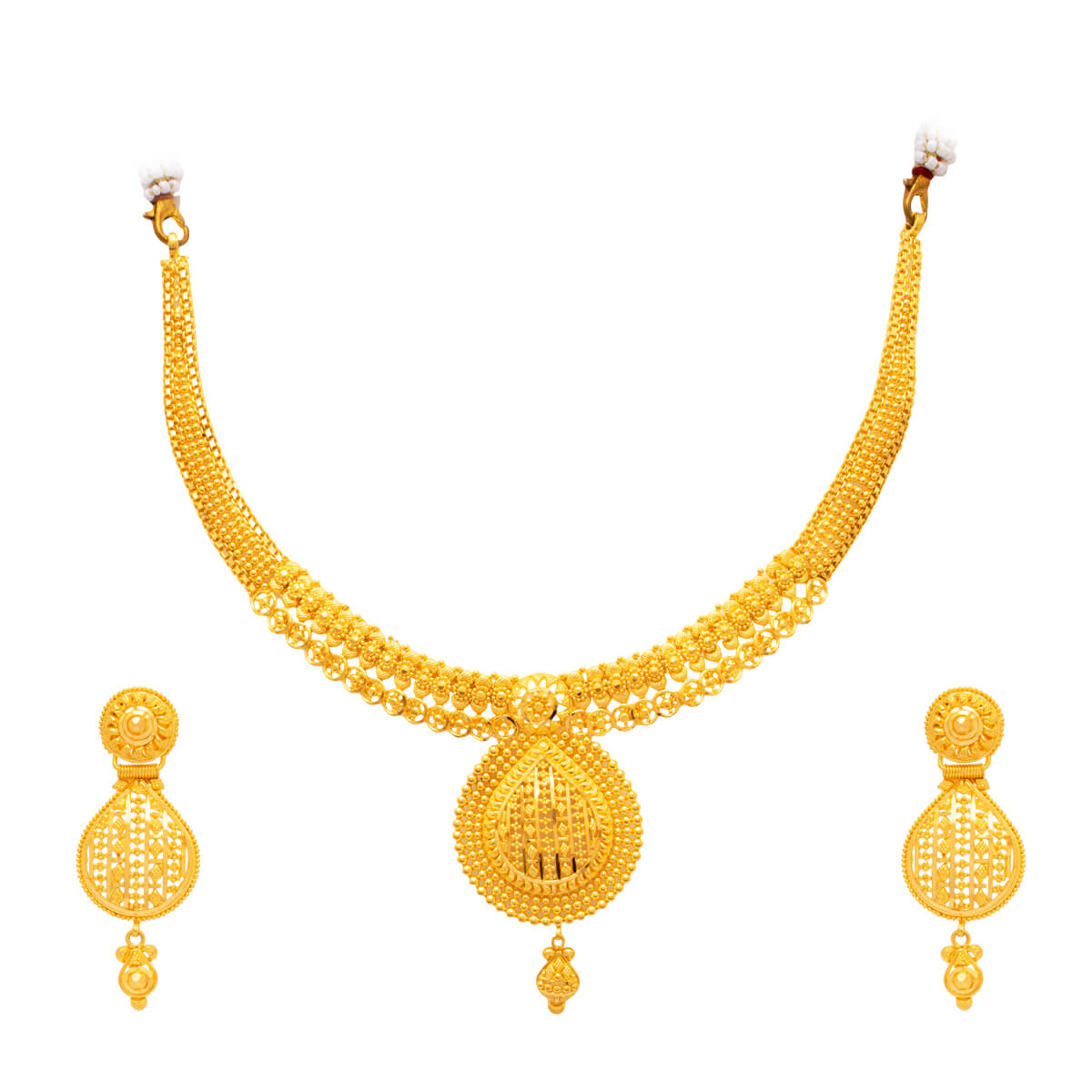 Aarini Gold Necklace Set