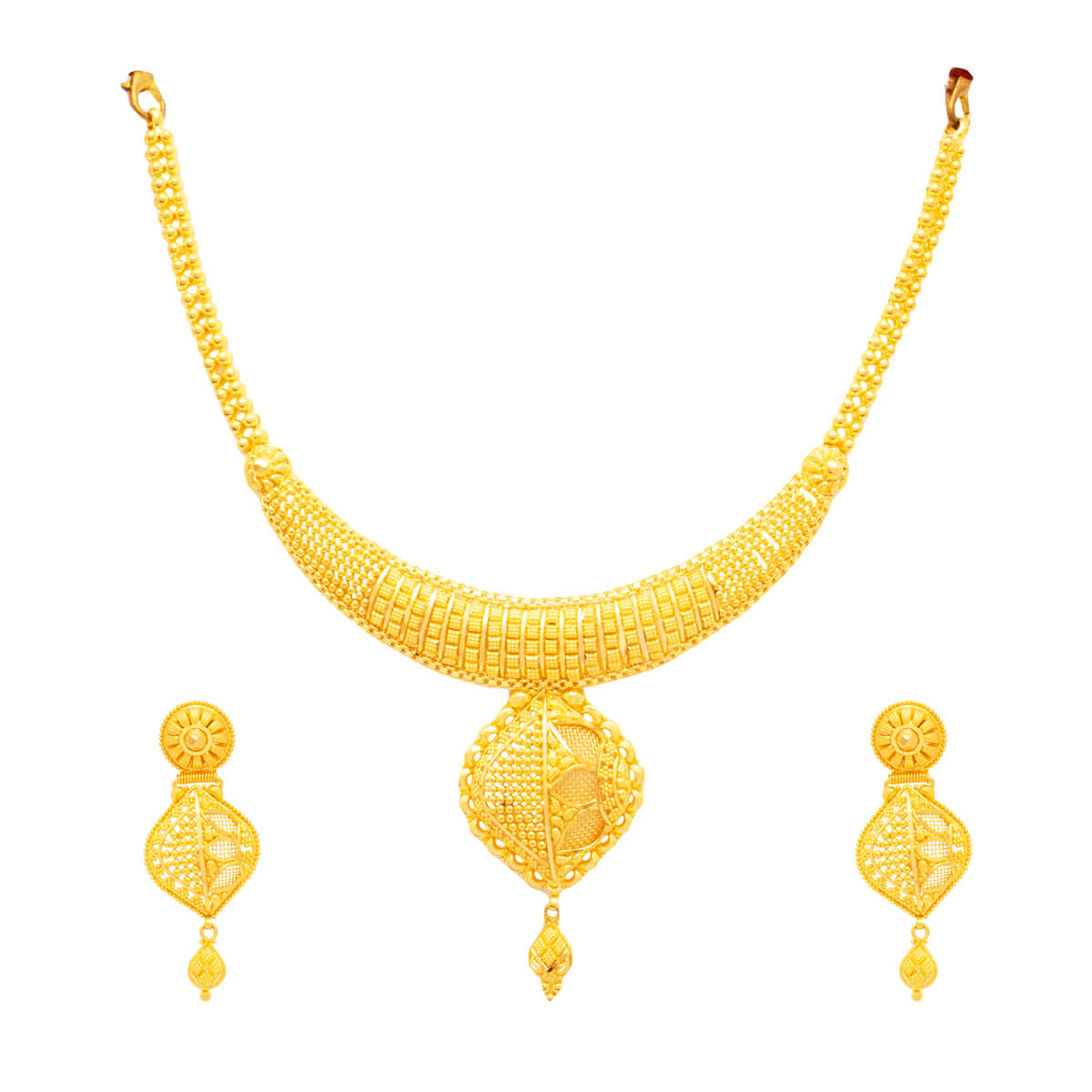 Anaisha Gold Necklace Set with Free Gold Coin