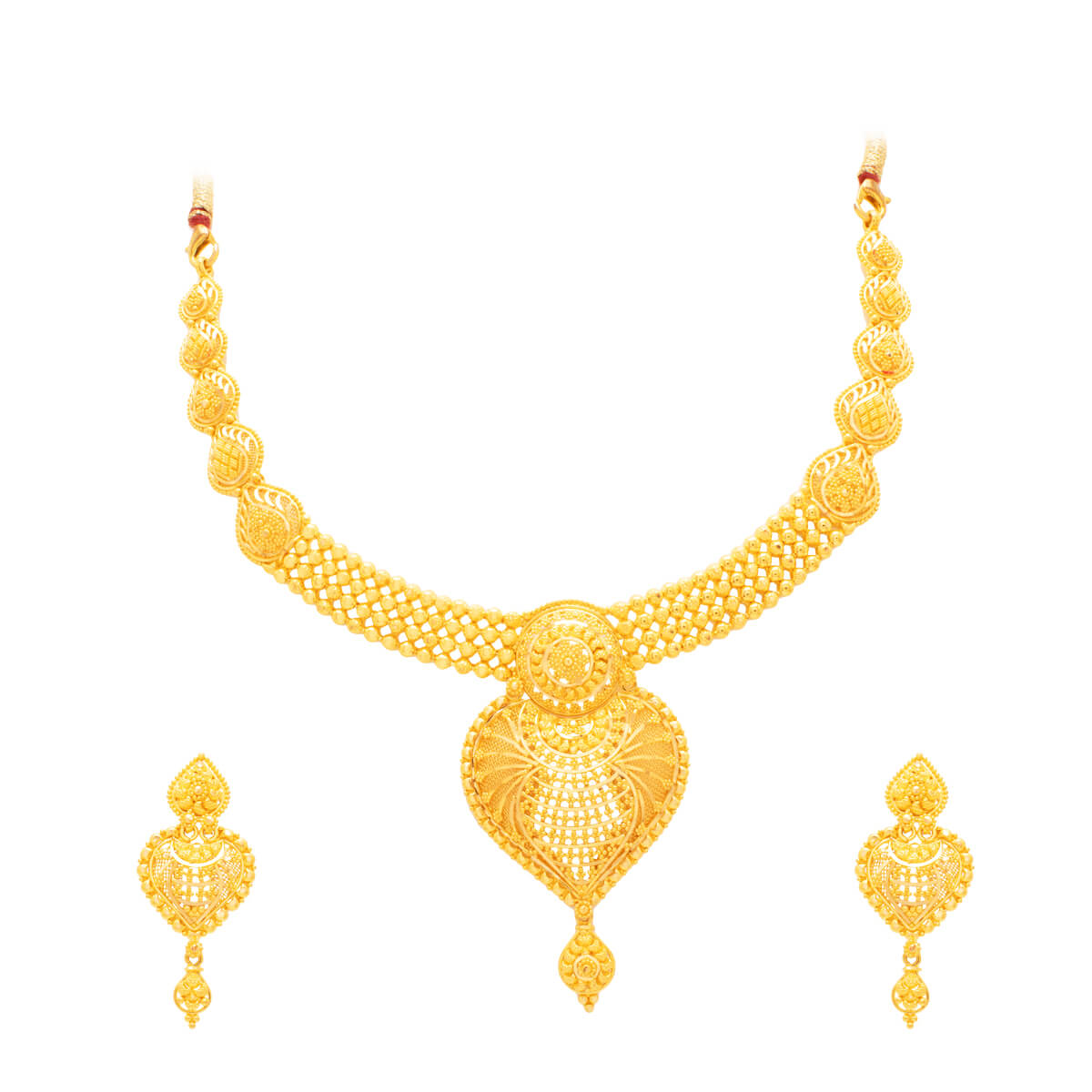 Kavishana Gold Necklace Set