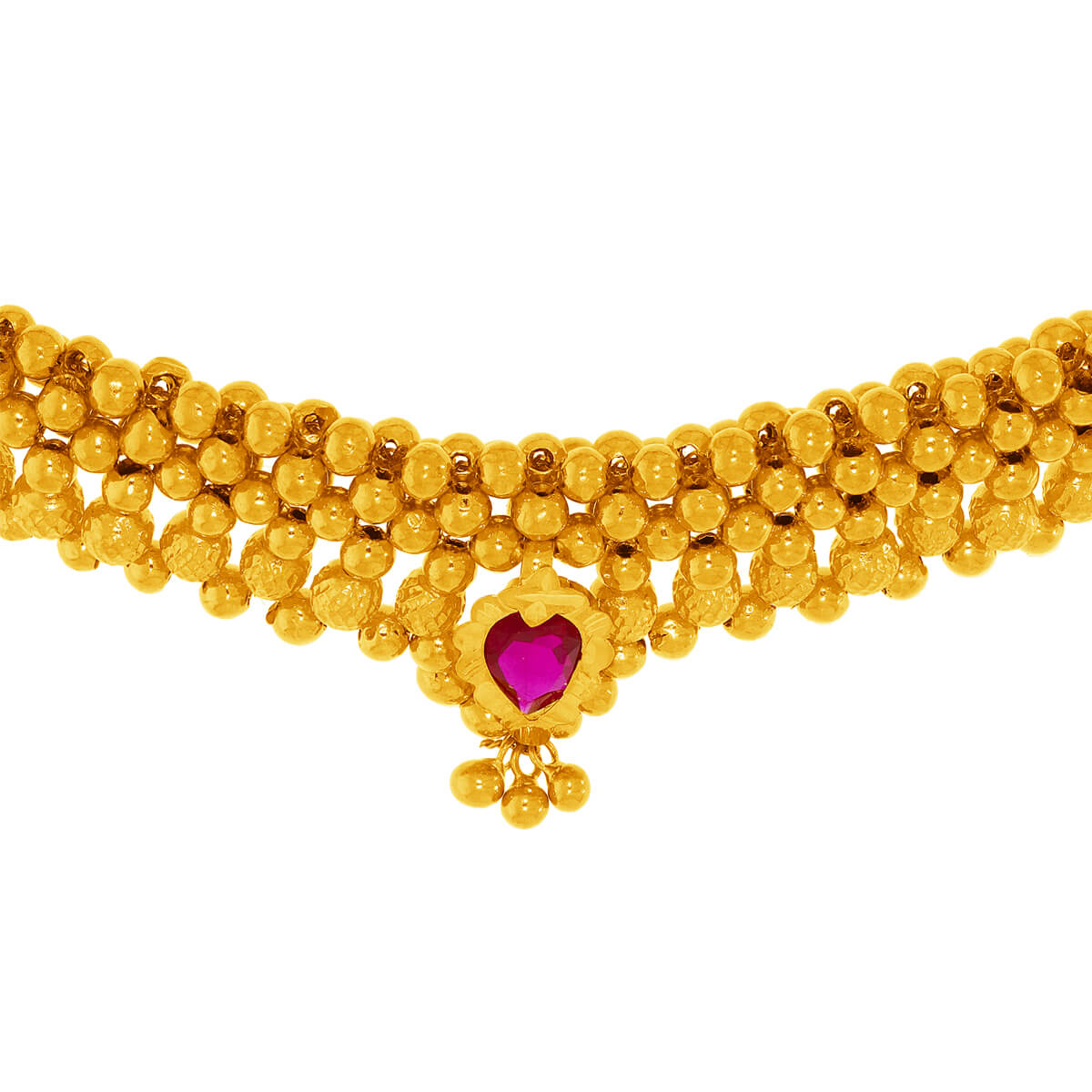 Prishika Eminent Gold Necklace with Free Gold Coin