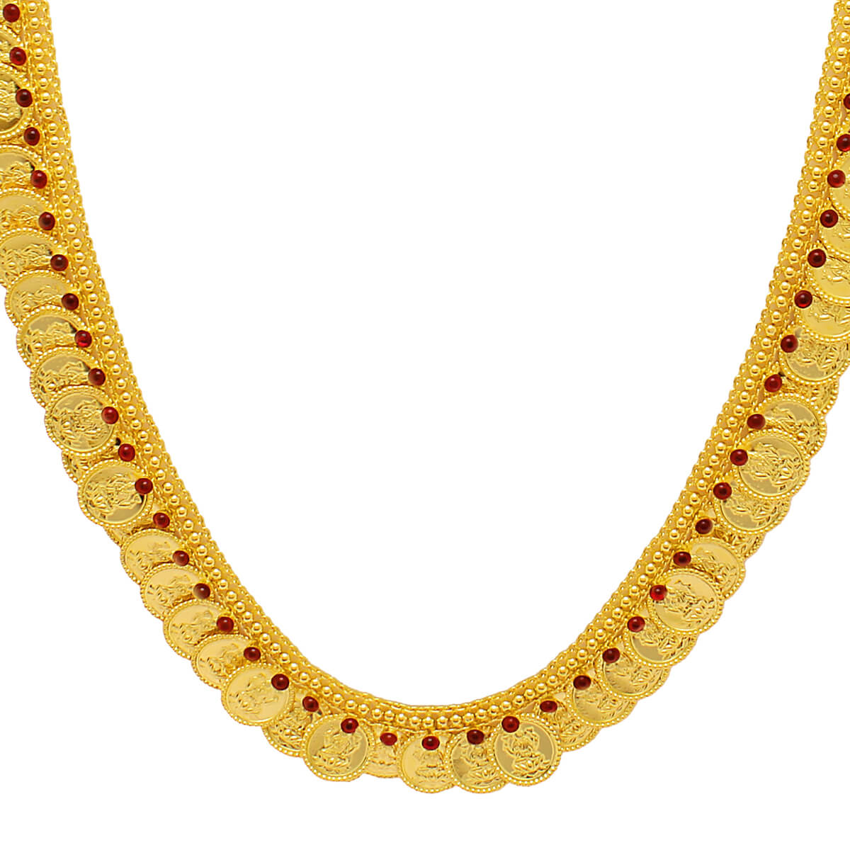 Kalki Gold necklace with Free Gold Coin