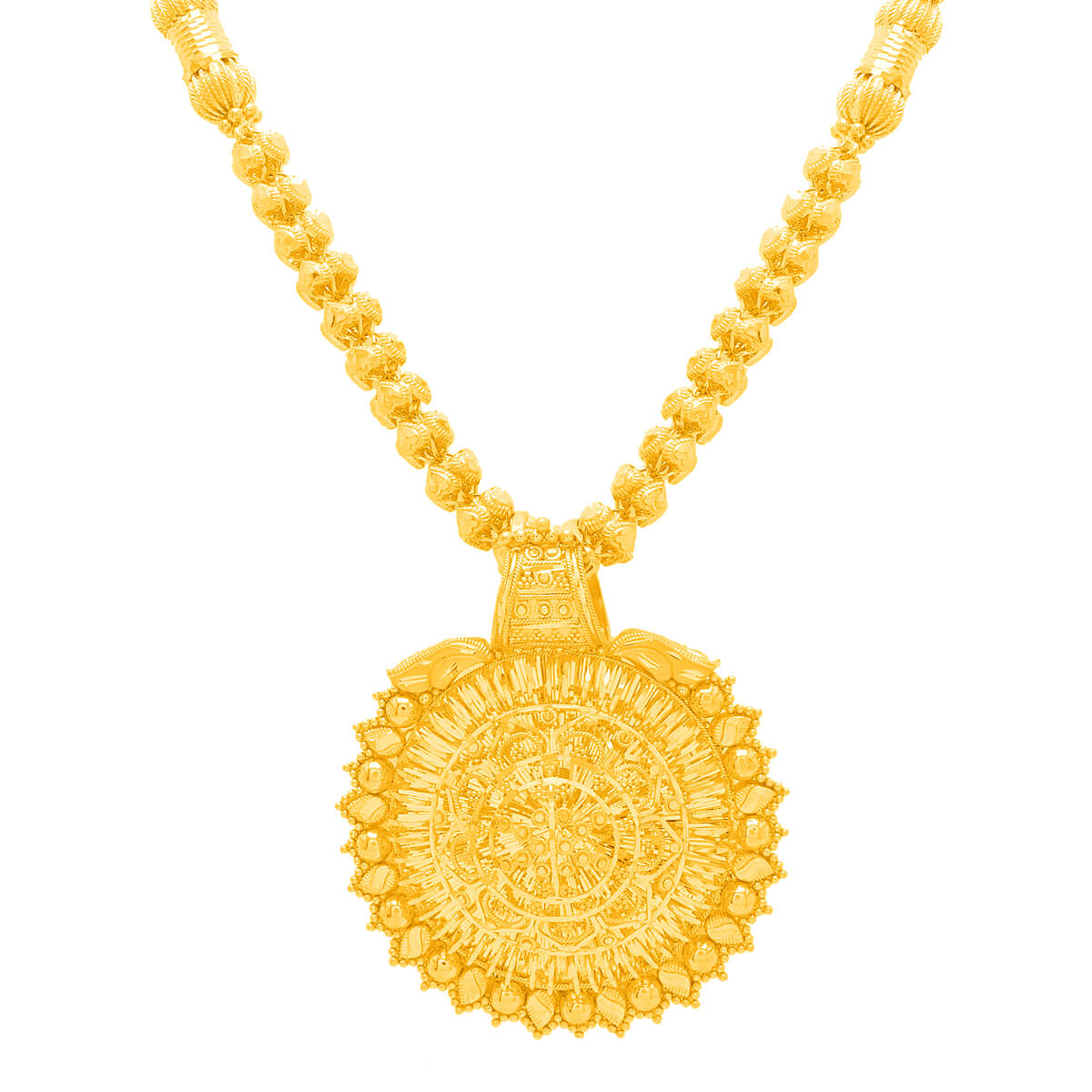 Suvarna Gold Necklace with Free Gold Coin