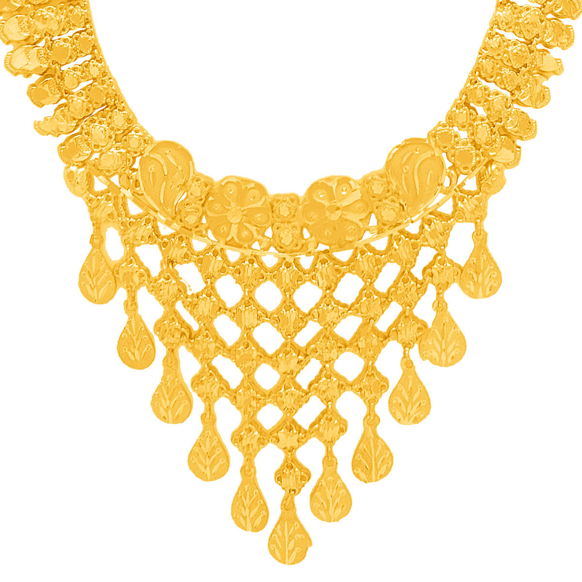 Jisa Gold Necklace with Free Gold Coin