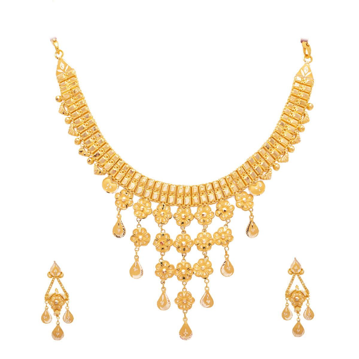 Iva Gold Necklace Set with Free Gold Coin