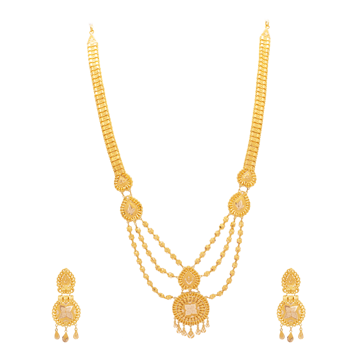 Drishita Gold Necklace Set