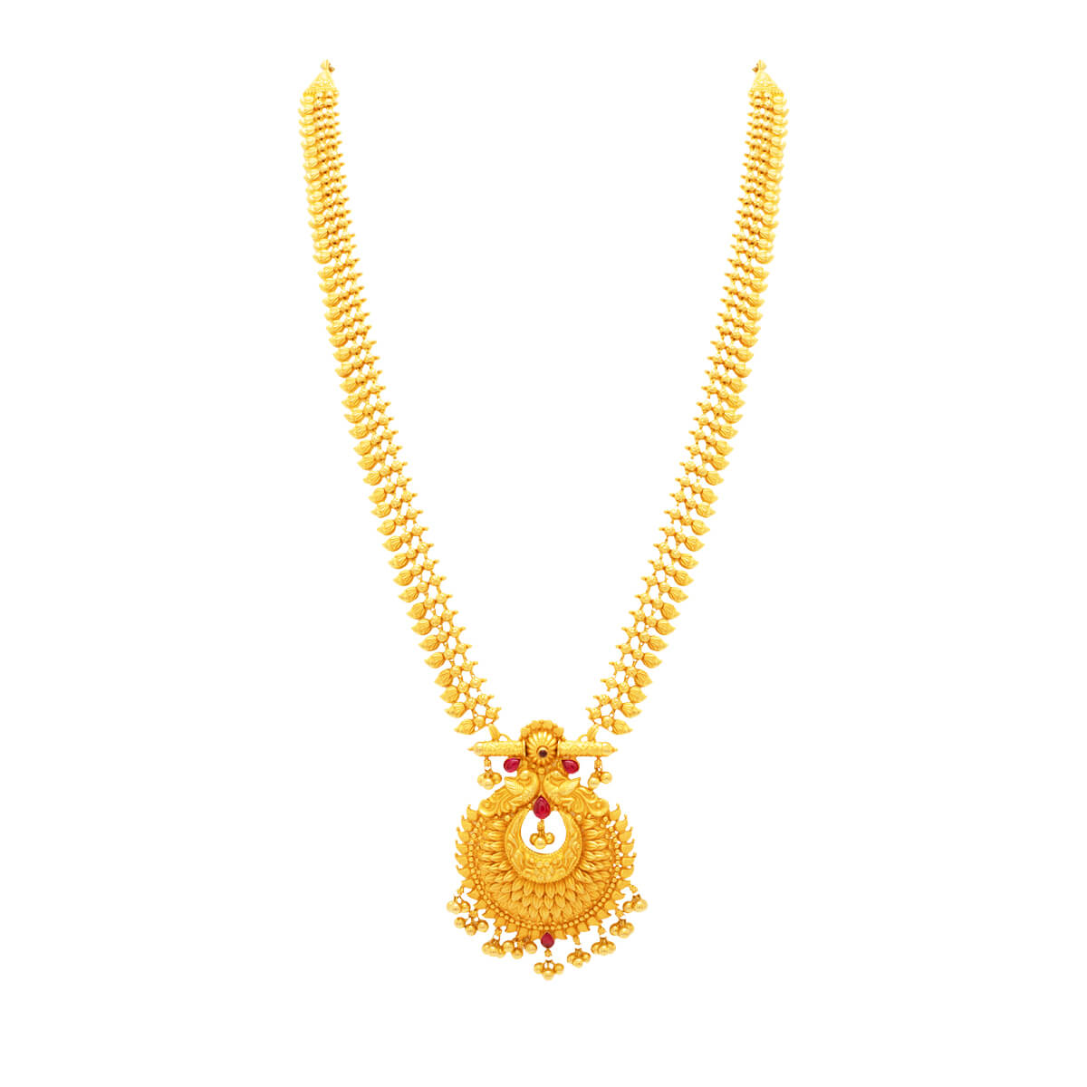 Ganavi Gold Necklace with Free Gold Coin