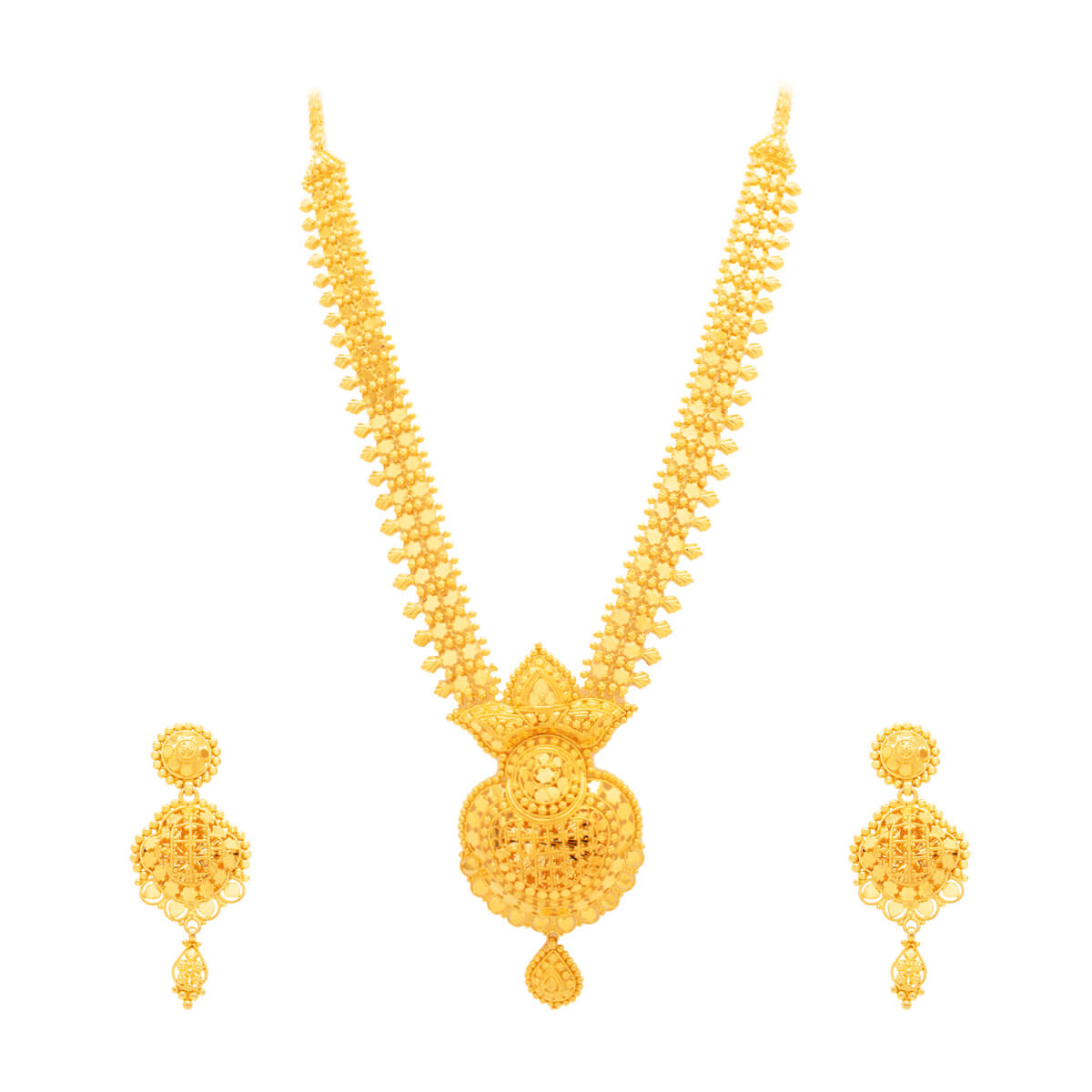 Golden Embrace Gold Necklace Set with Free Gold Coin