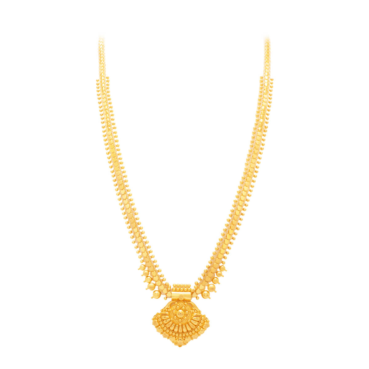 Serenade Engraved Gold Necklace