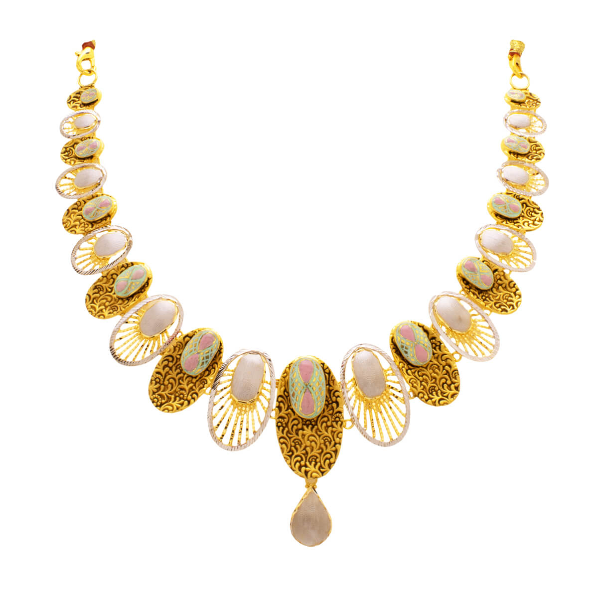 Lattice Leisure Gold Necklace