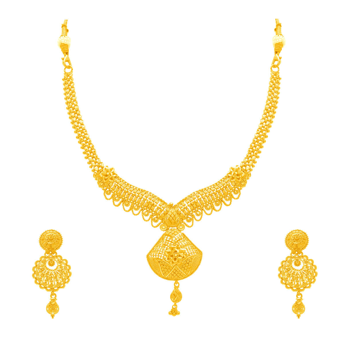 Zaria Gold Necklace Set