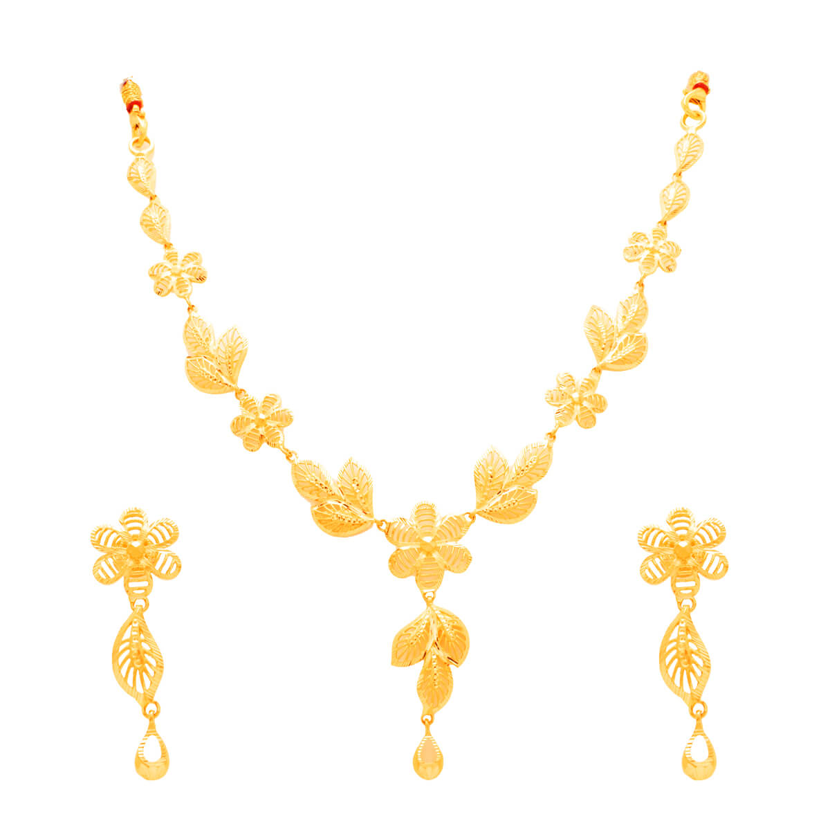 Samika Gold Necklace Set with Free Gold Coin