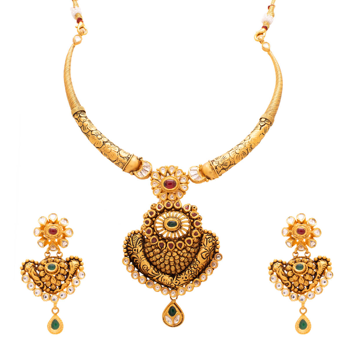 Rishit Gold Necklace Set