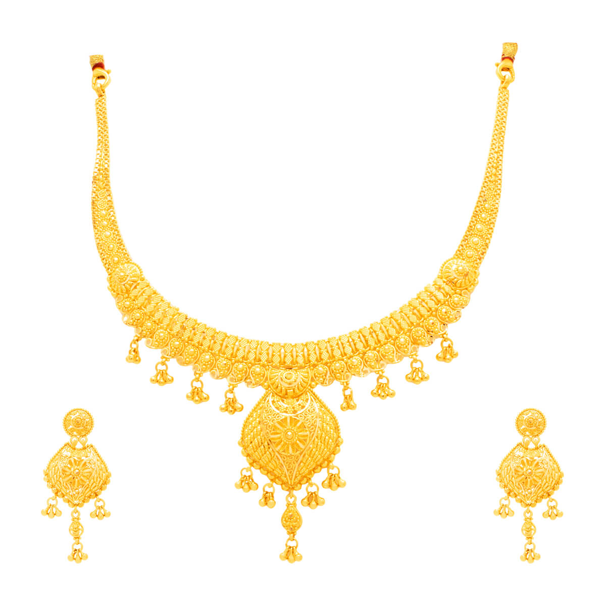 Retro Refreshed Gold Necklace Set with Free Gold Coin