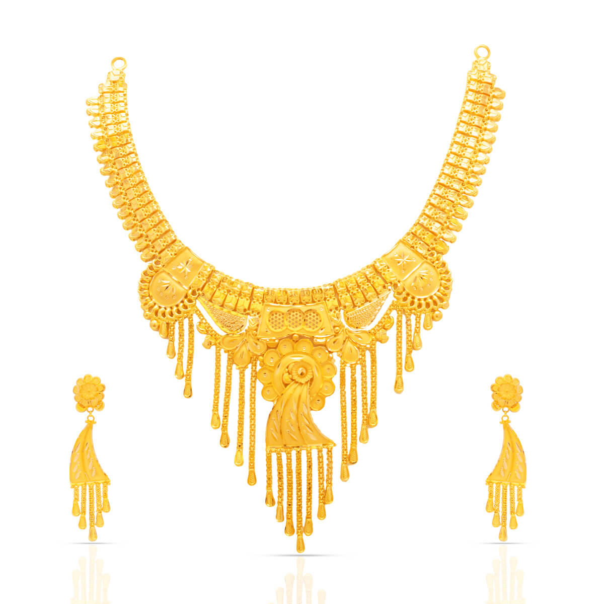 Gold Necklace Set with Free Gold Coin