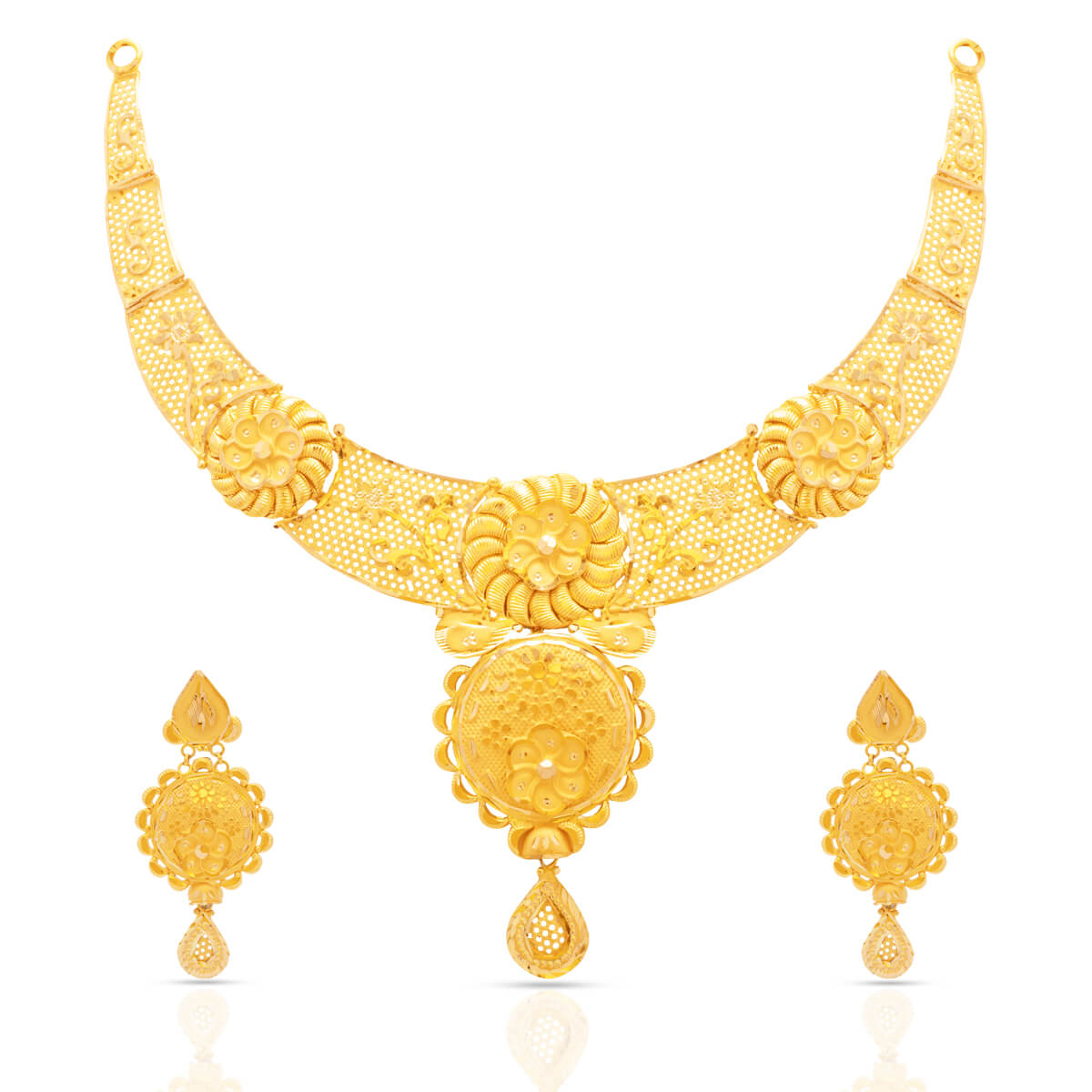 Gold Necklace Set with Free Gold Coin