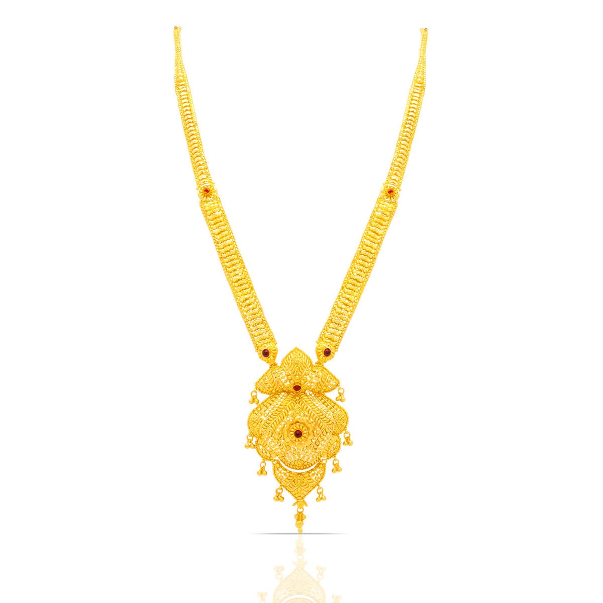 Elegant Long Gold Pendant Necklace