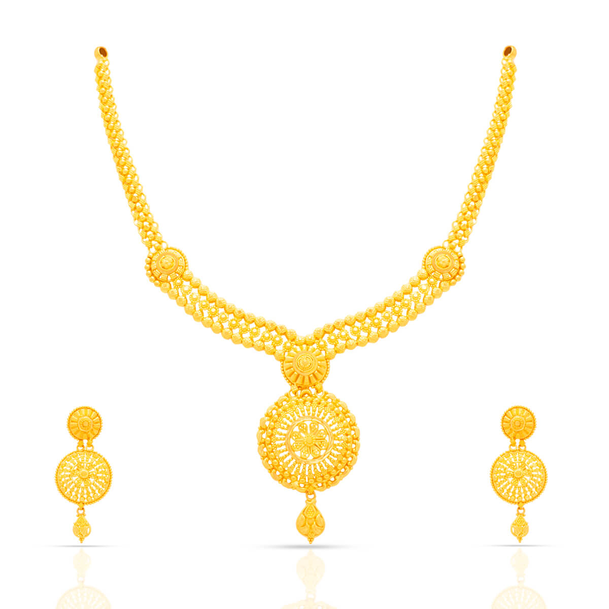 Golden Legacy Gold Necklace Set with Free Gold Coin