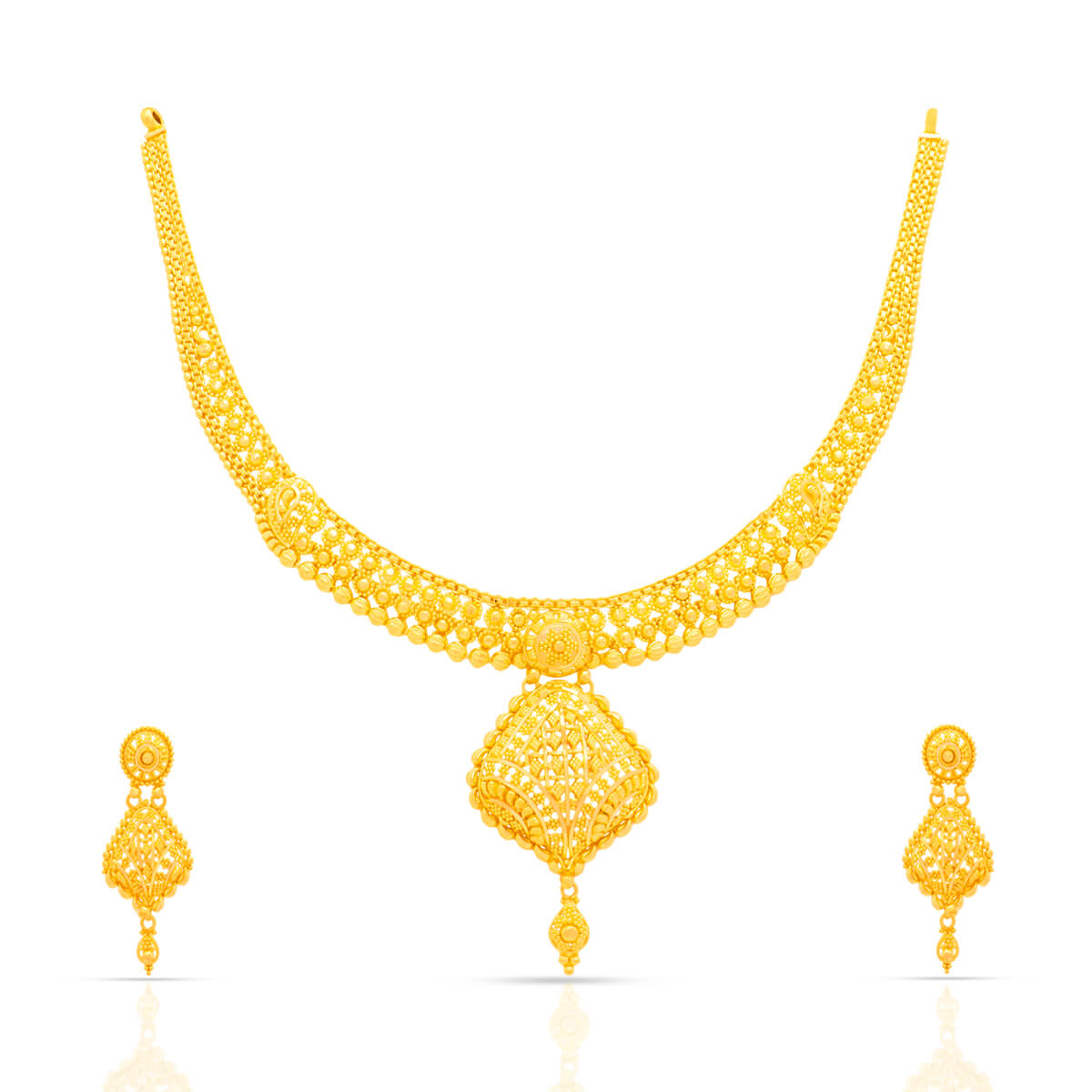 Timeless Adornments Gold Necklace Set with Free Gold Coin