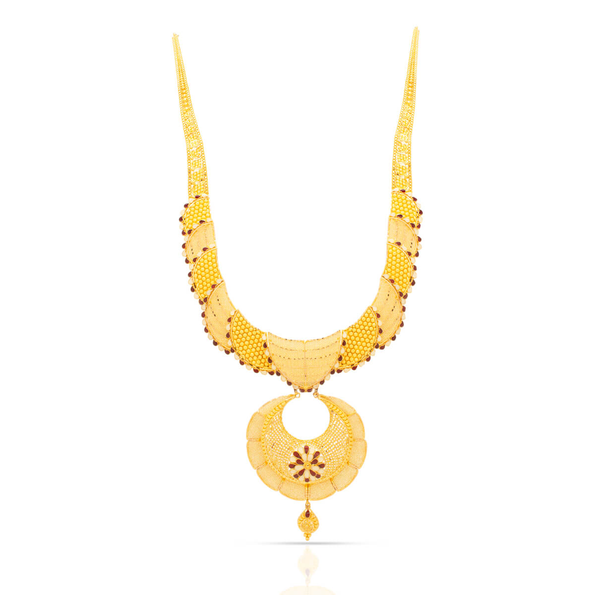 Regal Gold Rani Necklace with Free Gold Coin