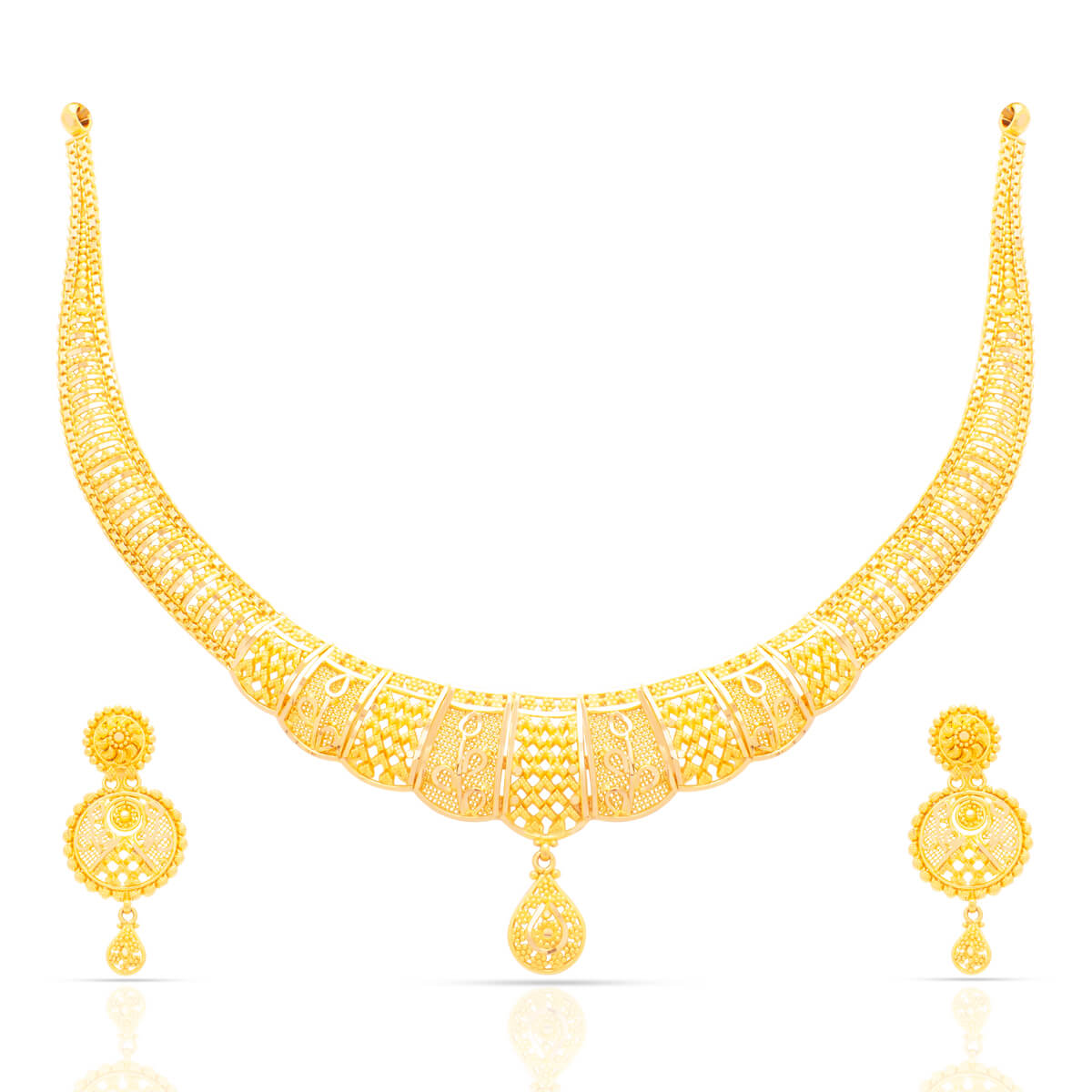 Radiant Affection Gold Necklace Set with Free Gold Coin