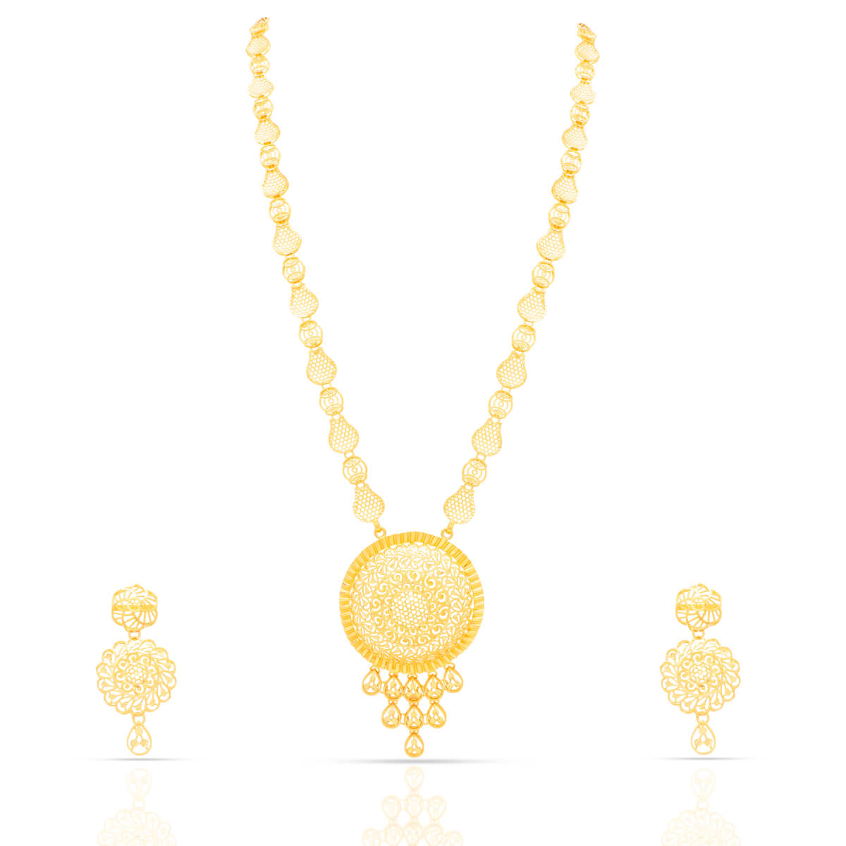 Whispers of Grace Gold Necklace Set with Free Gold Coin