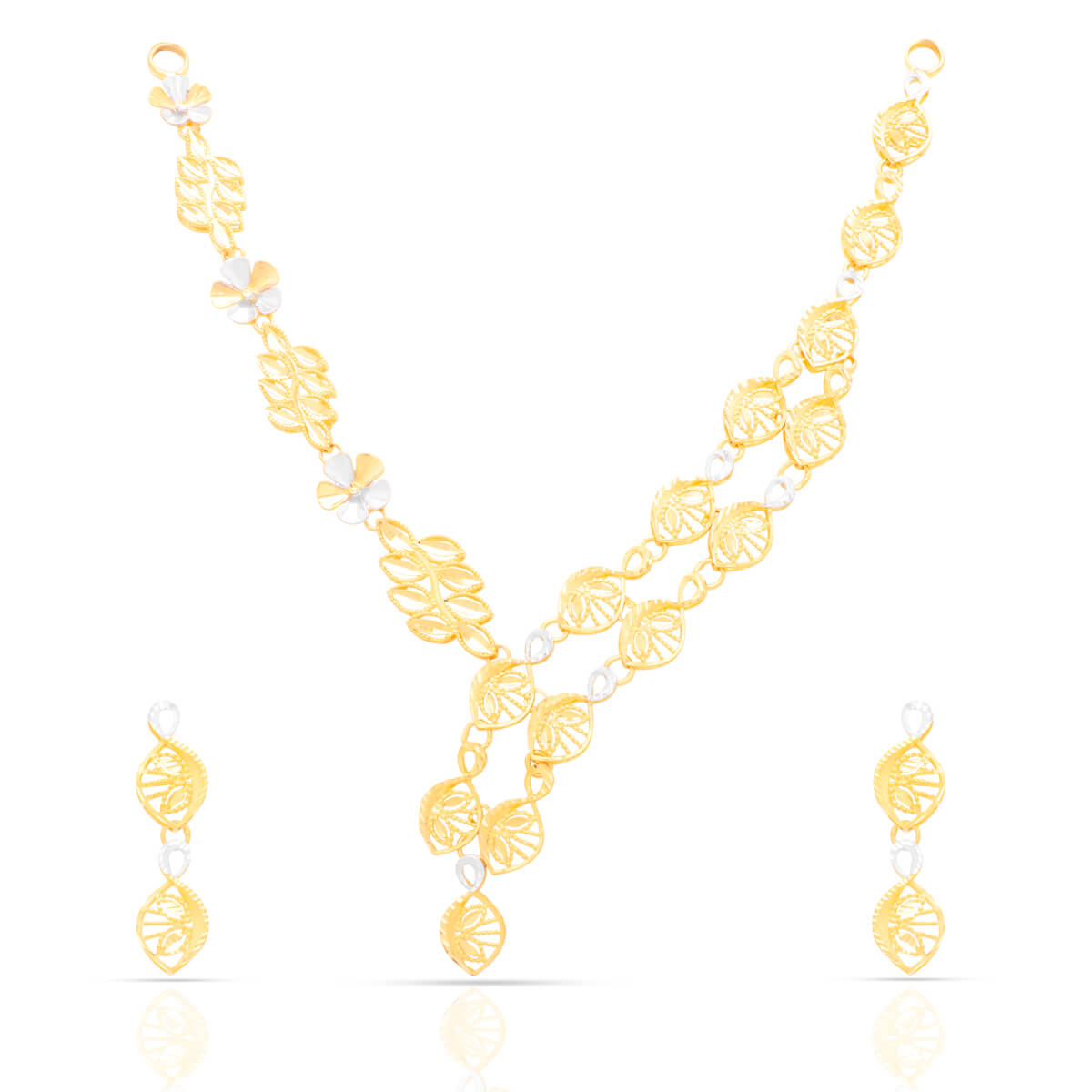 Mystic Radiance Gold Necklace Set with Free Gold Coin