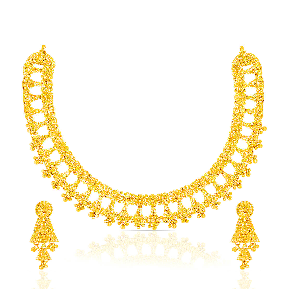 Embrace Elegance Gold Necklace Set with Free Gold Coin